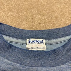 Vtg 60s Duofold Thermal Shirt Mens Medium Blue Double Layer Two Tone LS Grunge