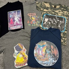 Vintage Shirt Lot Group of 5 Adult XS 80s Bundle USA Made Tri Blend Iron On Soft