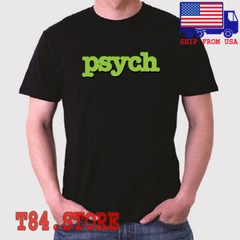 Psych TV Show Men’s Black Size S to 5XL
