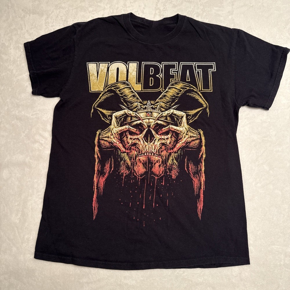 Vintage Volbeat Band T-shirt Skull Logo Band Tee Rock UR049 FREE SHIPPING