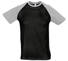 SOLs Mens Mans Contrast t Shirt Baseball Tee shirt Two Tone T-Shirt S- 3XL