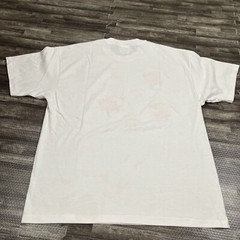 Vintage 90s All Over Print Fish Tshirt XL White Single Stitch Hand Painted VTG