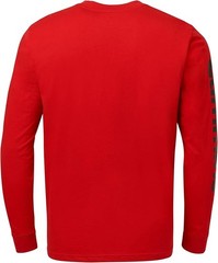 Cummins Long-Sleeve T-shirt Wordmark Crew Neck Shirt Red