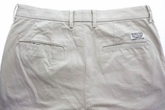 WACKO MARIA DOUBLE PLEATED CHINO TROUSERS BEIGE SIZE 2XL 23SS WMP PT02 2 Tuck Ch