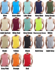 Men’s Tank Tops Sleeveless Cotton Shirts Gym Workout Bodybuilding Quick Drying T