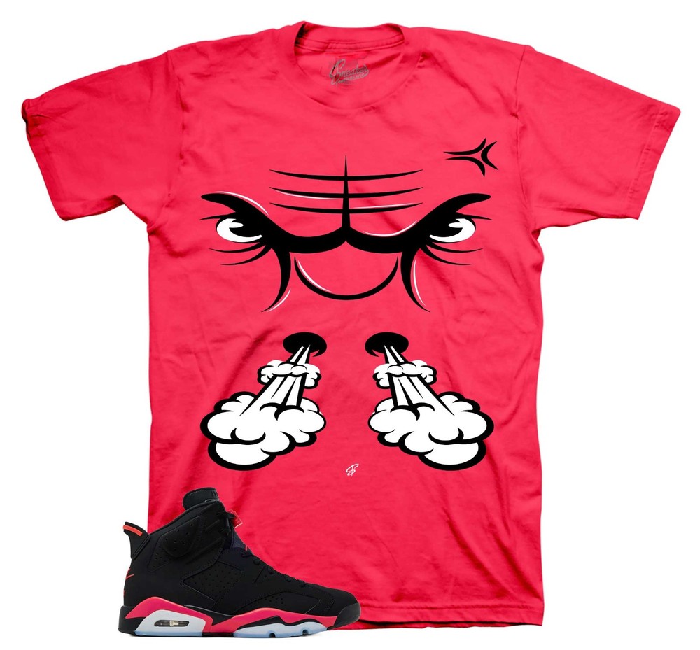 Shirts To Match Jordan 6 Infrared Salesman | Raging Face Sneaker Tees