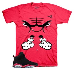 Shirts To Match Jordan 6 Infrared Salesman | Raging Face Sneaker Tees