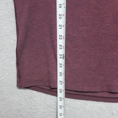 Lululemon Shirt Mens Large Heather Red Plum Short Sleeve Athleisure Run Casual
