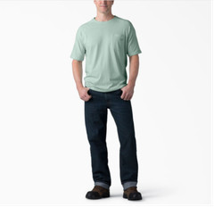 DICKIES Cooling Shirt Mens 3XL XXXL Green Outdoor Casaul Pocket Tee Work NWT