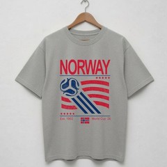 Norway World Cup Shirt, Retro Norway Football Fan Tee, Landslaget Soccer Gift