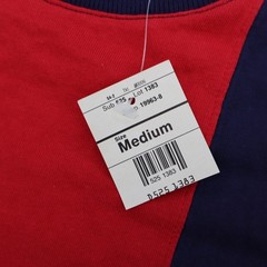 Weekends Shirt Mens M Blue Three Stripe Short Sleeve Crew Neck Casual Top