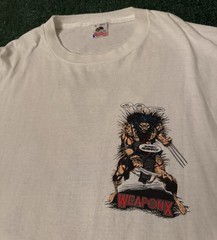 Vintage Wolverine Weapon X Long Sleeve Shirt Marvel Comics Images Avengers RARE