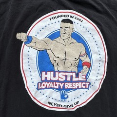 WWE Authentic John Cena Hustle Loyalty Respect Never Give Up Men Unisex XL