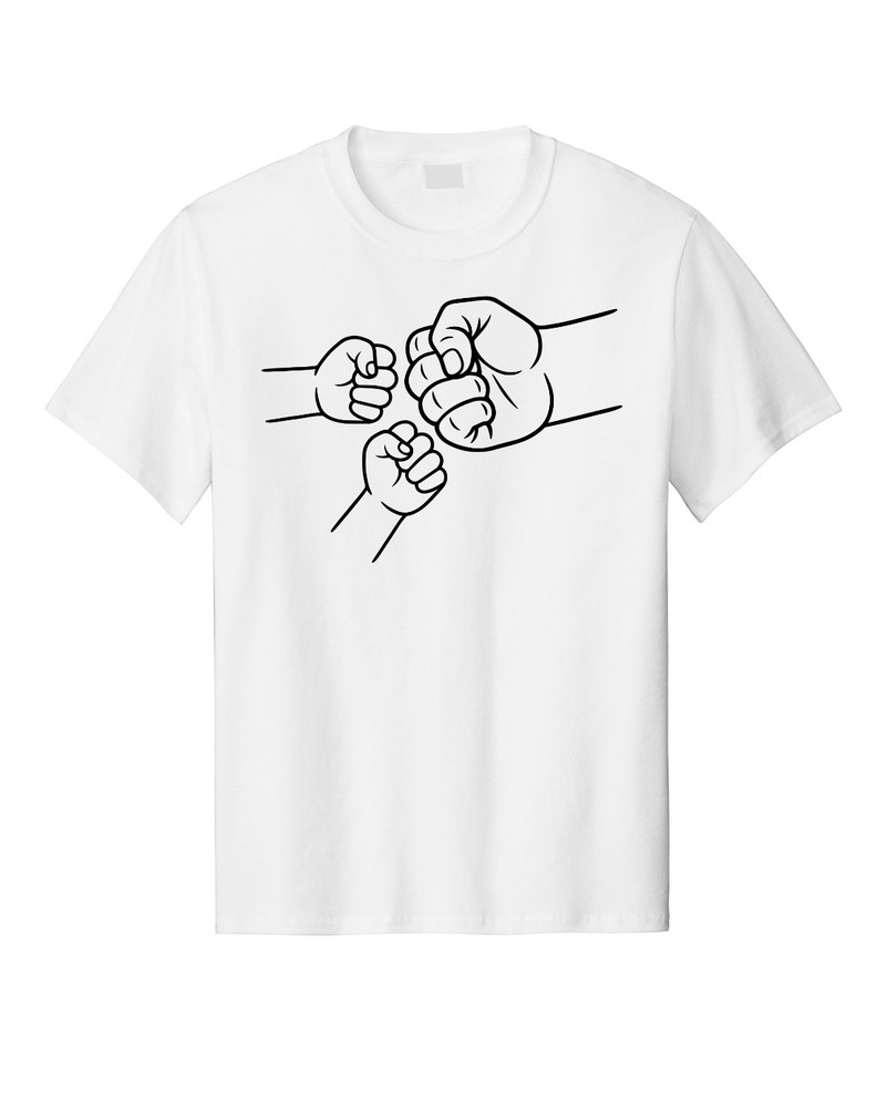 Happy Father’s Dad Day Holiday Kids Fist Bumps Dog Humor Graphic T-Shirt Shirt