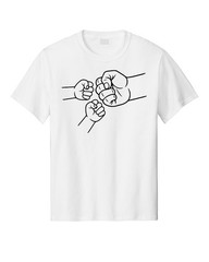 Happy Father’s Dad Day Holiday Kids Fist Bumps Dog Humor Graphic T-Shirt Shirt