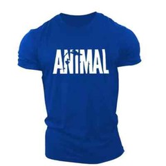 Mens Muscle Gym T-Shirts Short Sleeve Workout Athletic Bodybuilding Cotton Tee