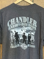 Harley Davidson Shirt Adult Size XL Gray Chandler Arizona Graphic Biker Tee Mens