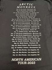 Arctic Monkeys 2023 North American Tour Band TShirt Mens Small Black Concert Tee