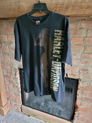 Men’s Harley Davidson T Shirt – Black – “Steel City” Washington PA – Size XL A12