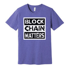 Block Chain Matters Graphic T Shirt For Crypto Enthusiasts And Tech Fans Unisex