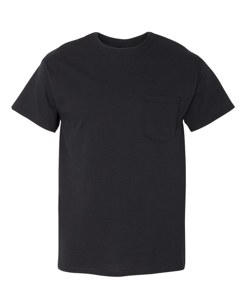 Gildan Unisex Pocket T Shirt Heavy Cotton Short Sleeve Blank Tee T-Shirt G5300