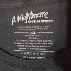 Nightmare On Elm Street T-Shirt Lot of 2 XXL Freddy Krueger Horror Movie Tees