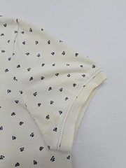 Tommy Jeans Men’s White Pattern Polo Shirt Size S Contrast Collar