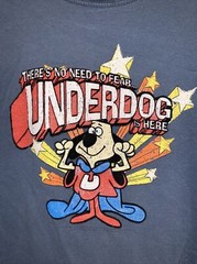 Vintage 90’s Underdog TV Cartoon Promo Shirt Large, Raised Velvet Graphics