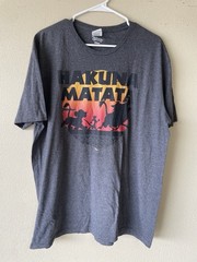lion king hakuna matata Xl Tee Grey Men Unisex Disney