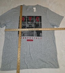 AEROPOSTALE T-Shirt Adult Mens XL Brooklyn Bridge NYC Gray NWT