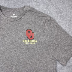 University of Oklahoma Fanatics T-Shirt Mens Large Graphic Gray NCAA Tee