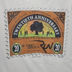 Dexter To Ann Arbor Michigan Marathon Run Athletic Thrashed Vintage Shirt Men XL