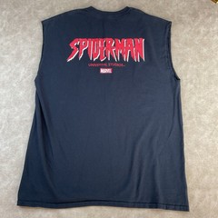 Spiderman T-Shirt Sz L Universal Studios Parks Marvel Graphic Tee Double Sided