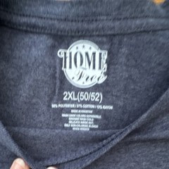 Home Free Wisconsin Graphic T-Shirt 2XL Dark Gray Polyester Cotton Rayon