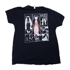 Smart Blanks Demon Slayer Nezuko Manga Graphic T-Shirt Mens M Black Good Anime