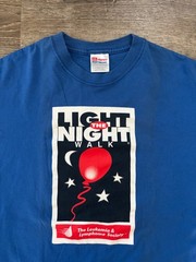 Vintage Hanes Heavyweight 50/50 Blue Graphic “Light The Night Walk” XL T-Shirt