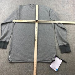 Levis Shirt Men 2XL Gray Striped Crewneck Long Sleeve Casual Outdoors