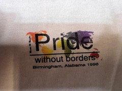 Vintage LGBTQ Pride Without Boarders Birmingham, AL 1996 T Shirt Sz XL