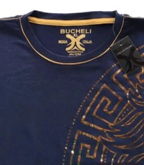 Men’s Bucheli Cotton T Shirt,Italian Style,Slim Fit,Stretch L XL….A13.A