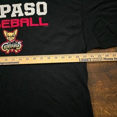 El Paso Chihuahuas MiLB Baseball Graphic T-Shirt Black Mens XL LSG MiLB
