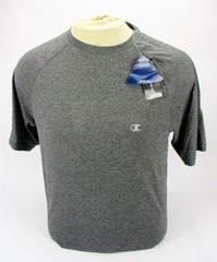 Champion Elite Moisture Wicking Double Dry Gray Black Heather Men’s T-shirt