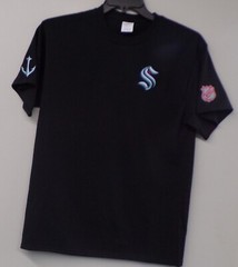 Seattle Kraken S NHL Hockey Embroidered T-Shirt S-6XL, LT-4XLT New