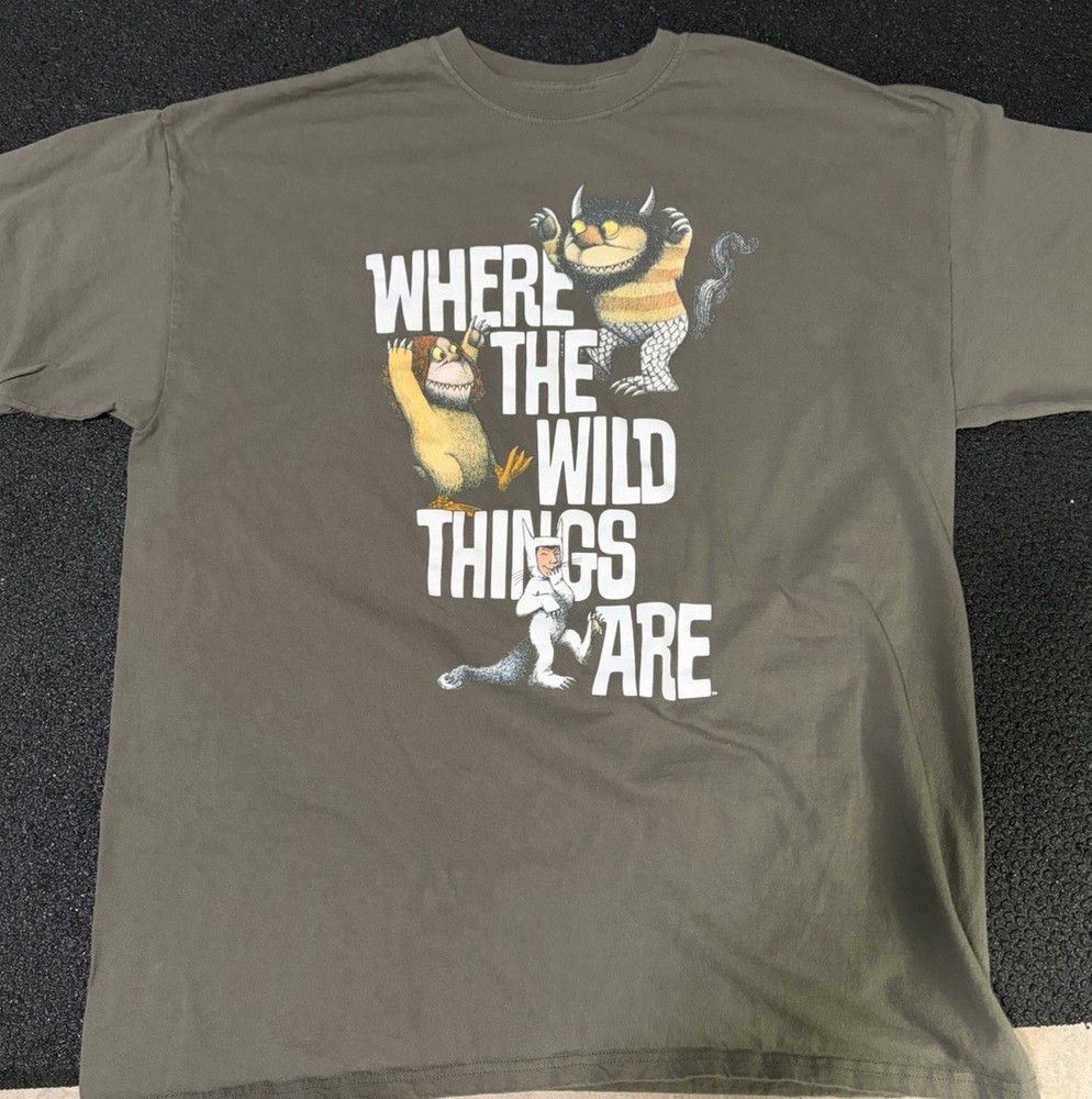 Where The Wild Things Are Graphic Tee – Olive Green