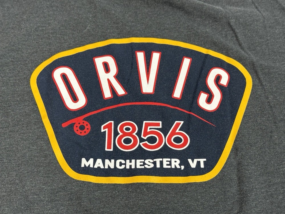 Orvis 1856 Shirt Graphic Classic Fit Outdoor Short Sleeve Tee Fly Fishing XXL