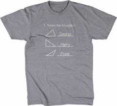 Funny Math Shirt: Name The Triangles T-Shirt funny geek Funny Tshirts for Men