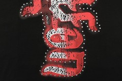 NEW Mixed Emotion Angel Rhinestone Sleeveless Black Graphic Tee