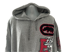 Ecko Unltd. Grey Marled S/S Logo Divison/East All City Tee W Hood Size 4XL