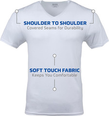 Gildan Men’S V-Neck T-Shirts, Multipack, Style G1103