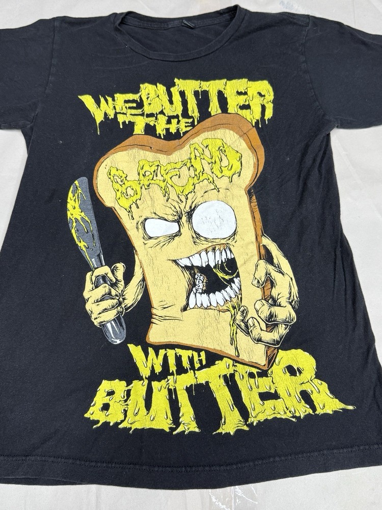 We Butter the Bread With Butter Vintage Band t-shirt Graphic Print Rare Small
