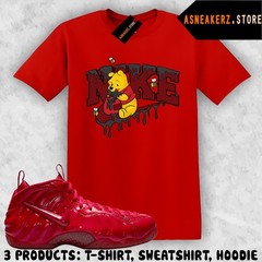 Shirt Match Foamposite Pro Gym Red 2026 Sneaker Matching Tee Sweet Winnie Pooh